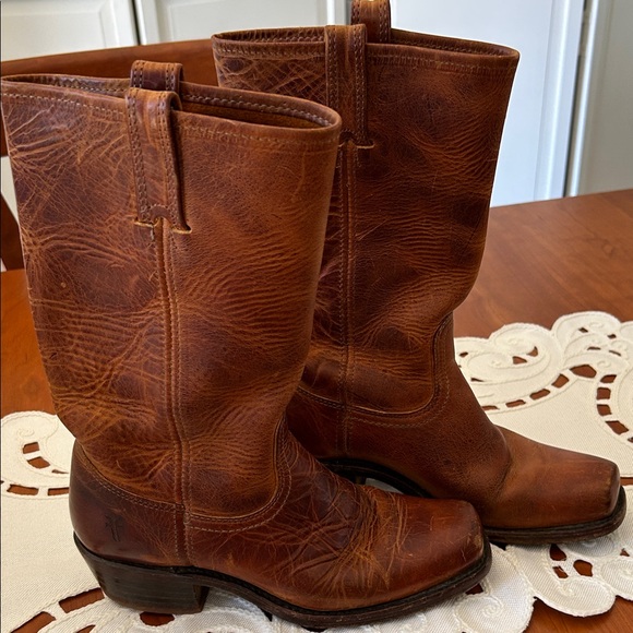 Frye Brown Cowboy & Western Boots - Picture 1 of 8